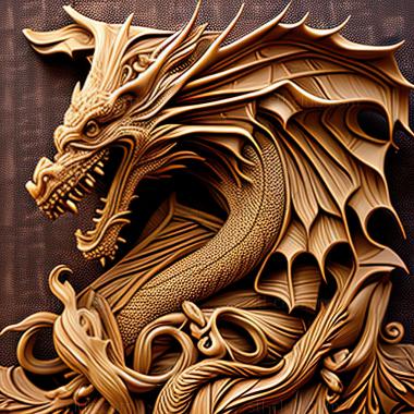 3D model st dragon (STL)